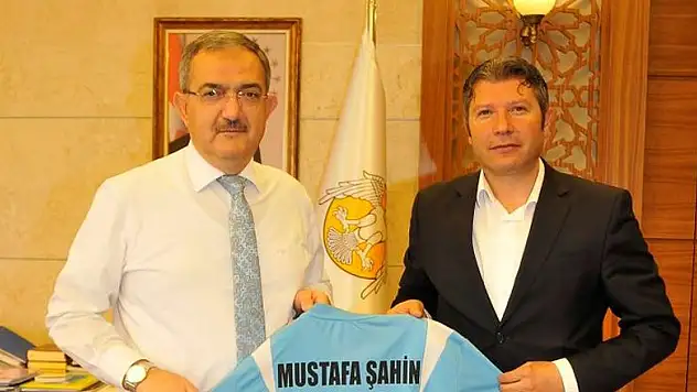 Ramazan Topuz, Rektör Şahin'i ziyaret etti