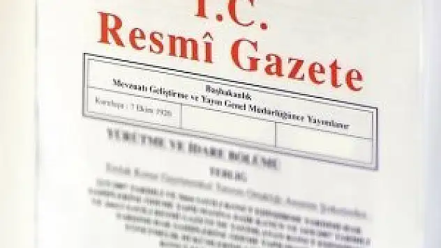 Yenileme ve ara seçim sonuçları Resmi Gazete'de