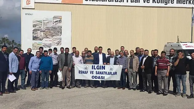 Ilgın Esnaf Odası üyelerini fuara götürdü