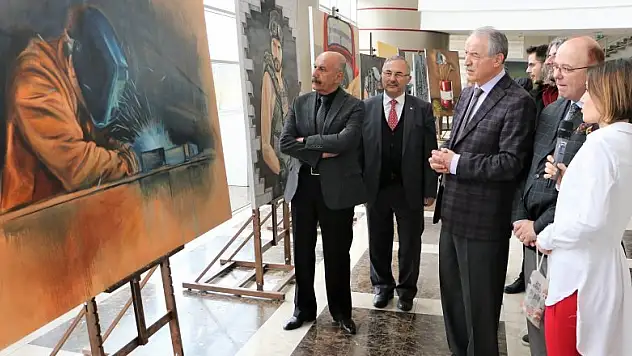 KTO Karatay'da 'Mesleki Eğitimde Sanat Rüzgarı' sergisi açıldı