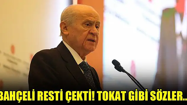 Bahçeli resti çekti! Tokat gibi sözler...