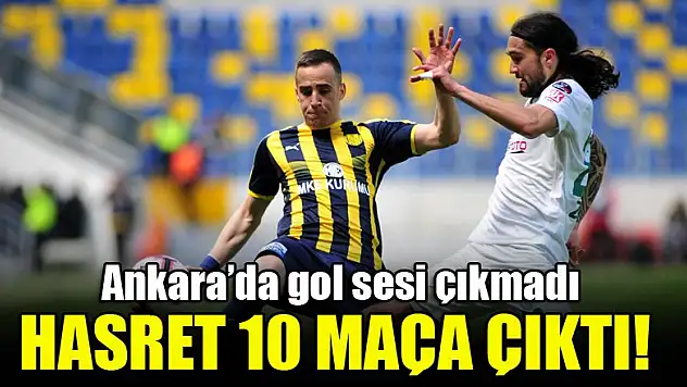 Ankara'da gol sesi çıkmadı, hasret 10 maça çıktı! | Ankaragücü 0-0 Konyaspor