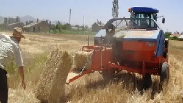 Seydişehir Suğla Ovası'nda hububat hasatı bitti