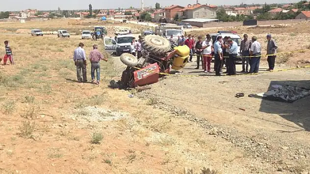 Traktör devrildi, 12 yaşındaki çocuk öldü