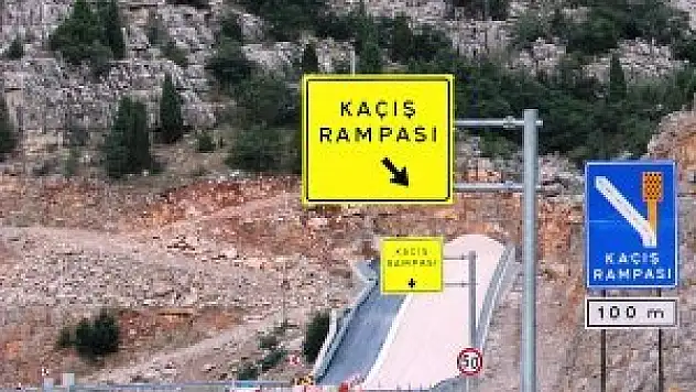 Acil kaçış rampaları hizmette