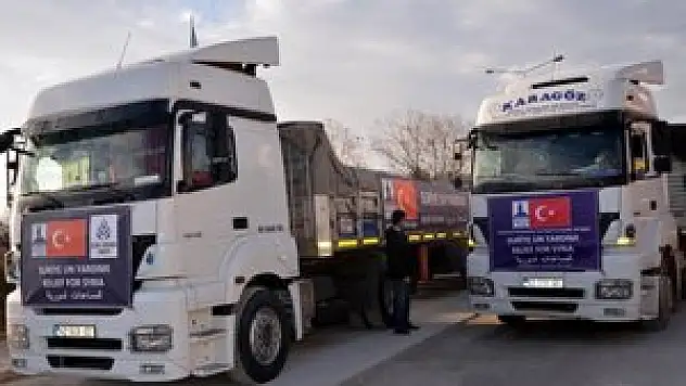 Suriye'ye yardımlar sürüyor