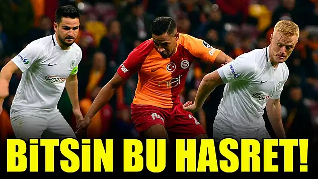 Konyaspor, Galatasaray karşısında kötü seriye son vermek istiyor!