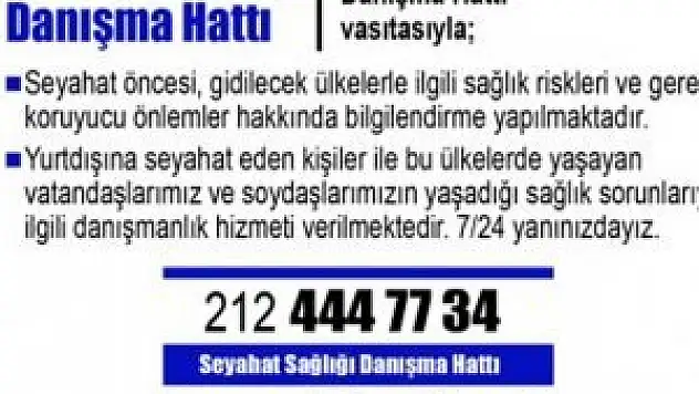 Sağlık Bakanlığı'ndan 'Ebola' broşürü