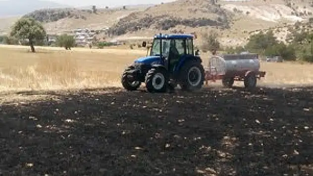 Yangına ilk müdahale tankerleri görev başında
