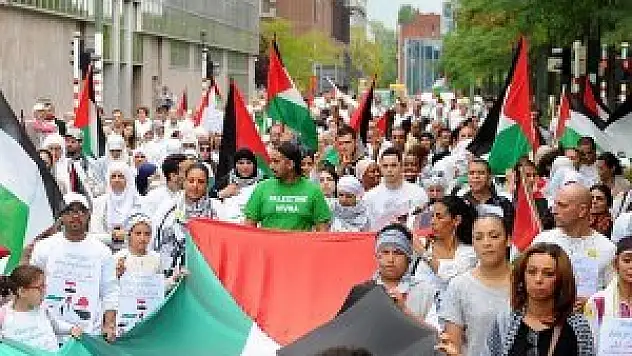 Brüksel'de ''Filistin için Beyaz Yürüyüş''