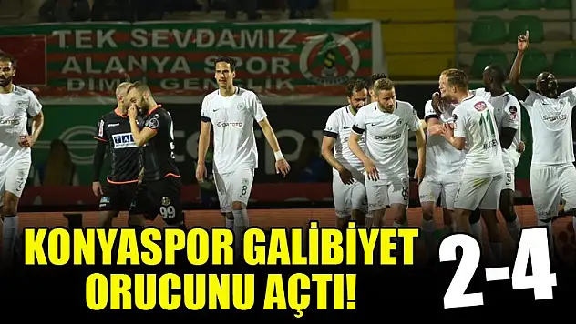 Konyaspor galibiyet orucunu açtı! Alanyaspor 2-4 Konyaspor