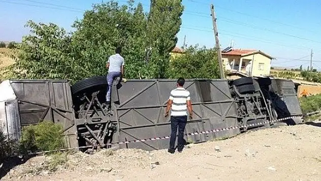 Aksaray'da otobüs devrildi: 8 ÖLÜ