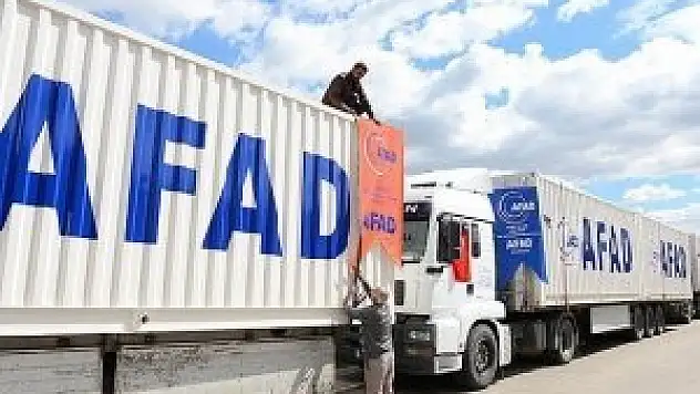 Türkmenler'e 109 tırlık yardım ulaştırıldı
