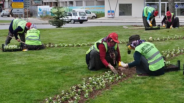Beyşehir'in park ve bahçeleri kadınlara emanet