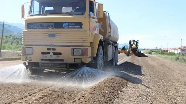 Seydişehir'de yol asfaltlama çalışmaları sürüyor