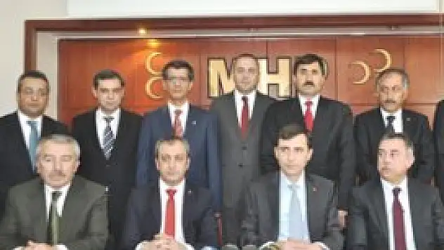 MHP'li 11 İl Başkanından Taşcı'ya destek ziyareti