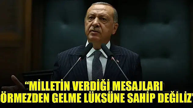 Cumhurbaşkanı Erdoğan'dan 'seçim' açıklaması