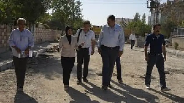 Meram'da parke ve bordür çalışmaları sürüyor