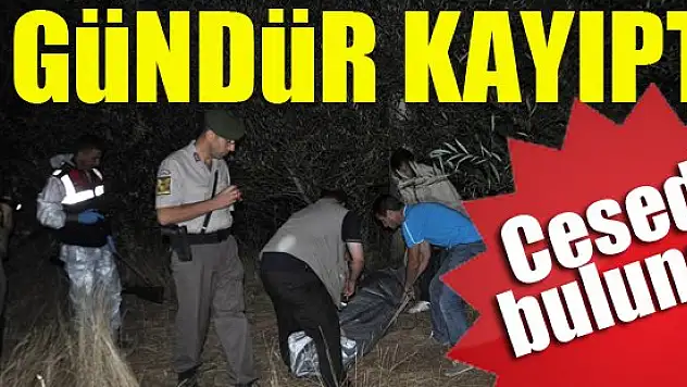 3 gündür kayıptı cesedi bulundu!
