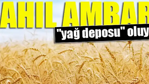 Tahıl Ambarı 'yağ deposu' oluyor