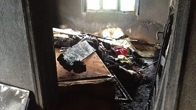 Konya'da ev yangını!