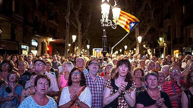 Katalonya'da bağımsızlık yanlısı gösteriler