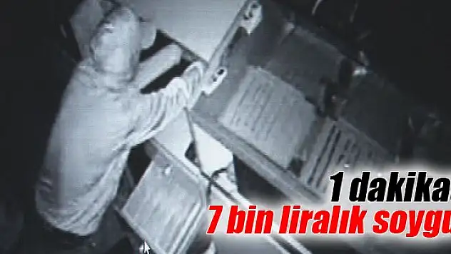 Kuyumcudan 1 dakikada 7 bin liralık soygun