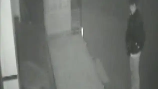 Küçük hırsızlar güvenlik kamerasında