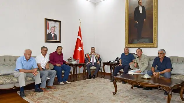 Çumra Yörük Dernekleri Vali Toprak'ı ziyaret etti