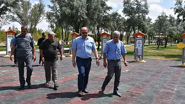 Karapınar'da Ahmet Hamdi Mutlu Parkı çalışmaları devam ediyor