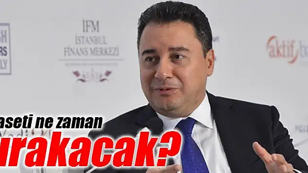 Babacan siyaseti ne zaman bırakacağını açıkladı