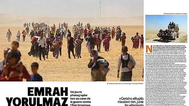Yezidilerin 'ölüm yürüyüşü' fotoğrafı dünya basınında