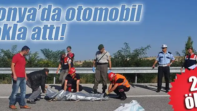 Konya'da otomobil takla attı: 2 ölü
