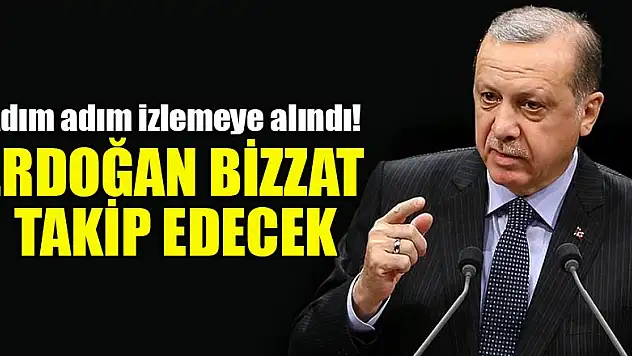 Adım adım izlemeye alındı! Erdoğan bizzat takip edecek