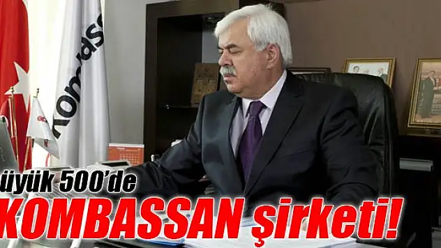 En büyük 500'de 5 Kombassan şirketi!