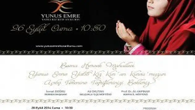 Yunus Emre Kız Kur'an Kursu açılıyor