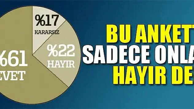 Bu ankette sadece onlar hayır dedi!