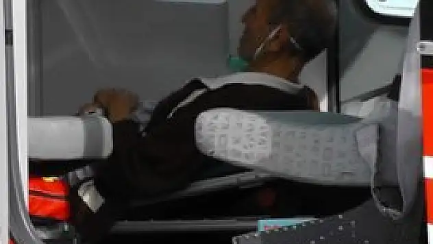 Kalp krizi geçiren kişiye hava ambulansı