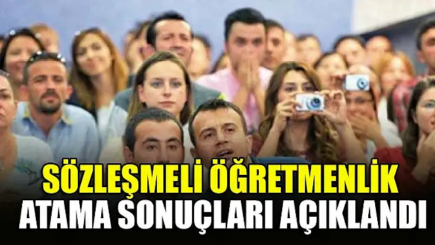 20 bin sözleşmeli öğretmen atandı