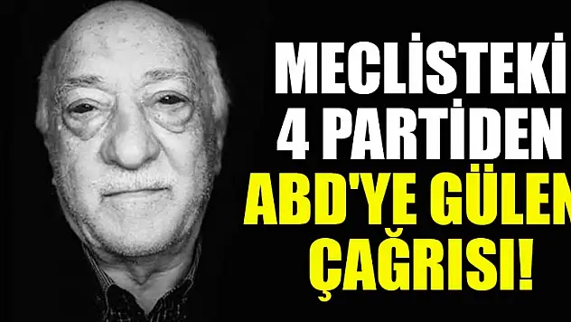 Meclisteki 4 partiden ABD'ye Gülen çağrısı!