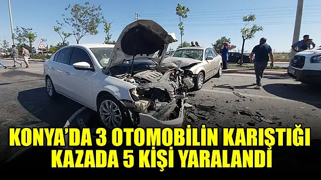 Konya'da trafik kazası: 5 yaralı