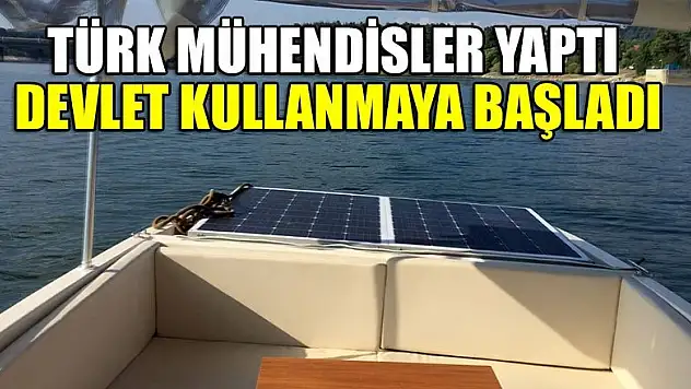 Türk mühendisler güneş enerjisiyle giden tekne yaptı