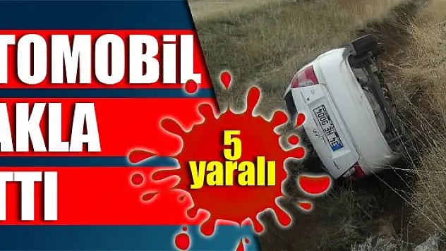 Otomobil takla attı: 5 yaralı
