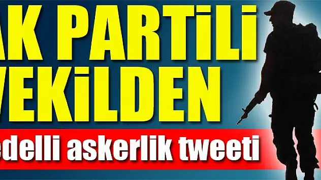 AK Partili vekilden bedelli askerlik tweeti