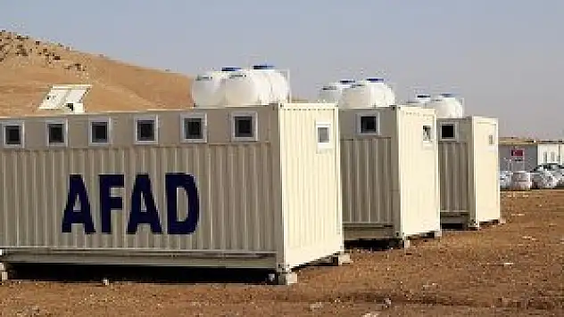 AFAD Irak'a konteyner gönderdi