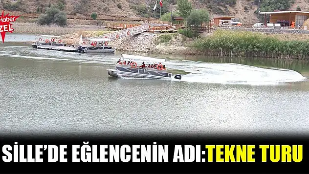 Sille'de eğlencenin adı: tekne turu