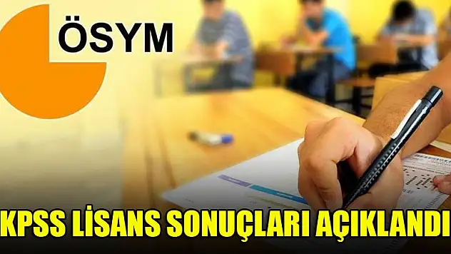 KPSS lisans sonuçları açıklandı