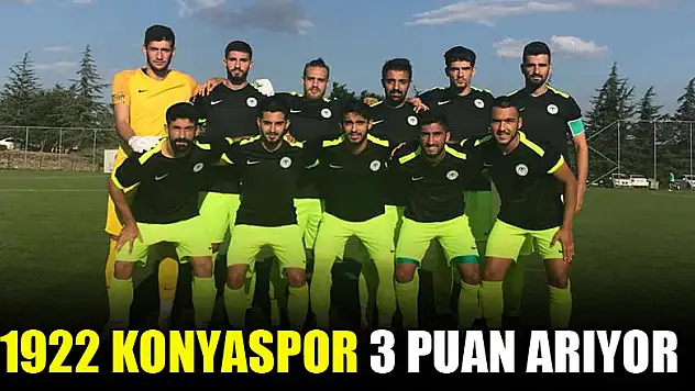 1922 Konyaspor 3 puan arıyor