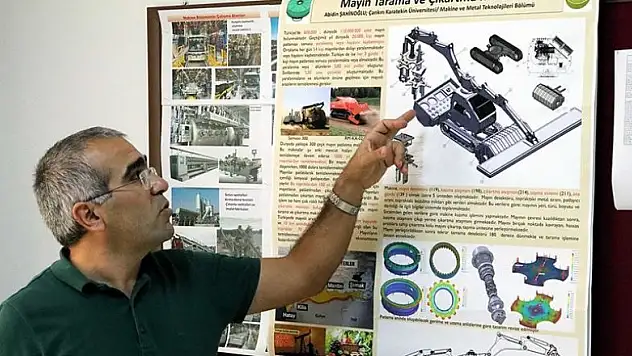 Mayını patlatmadan alanı temizleyebilen makine tasarladı