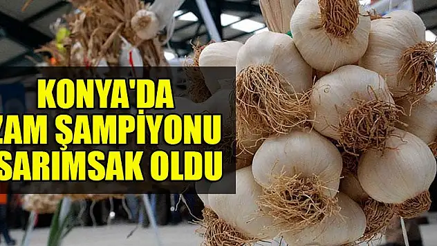 Konya'da zam şampiyonu sarımsak oldu